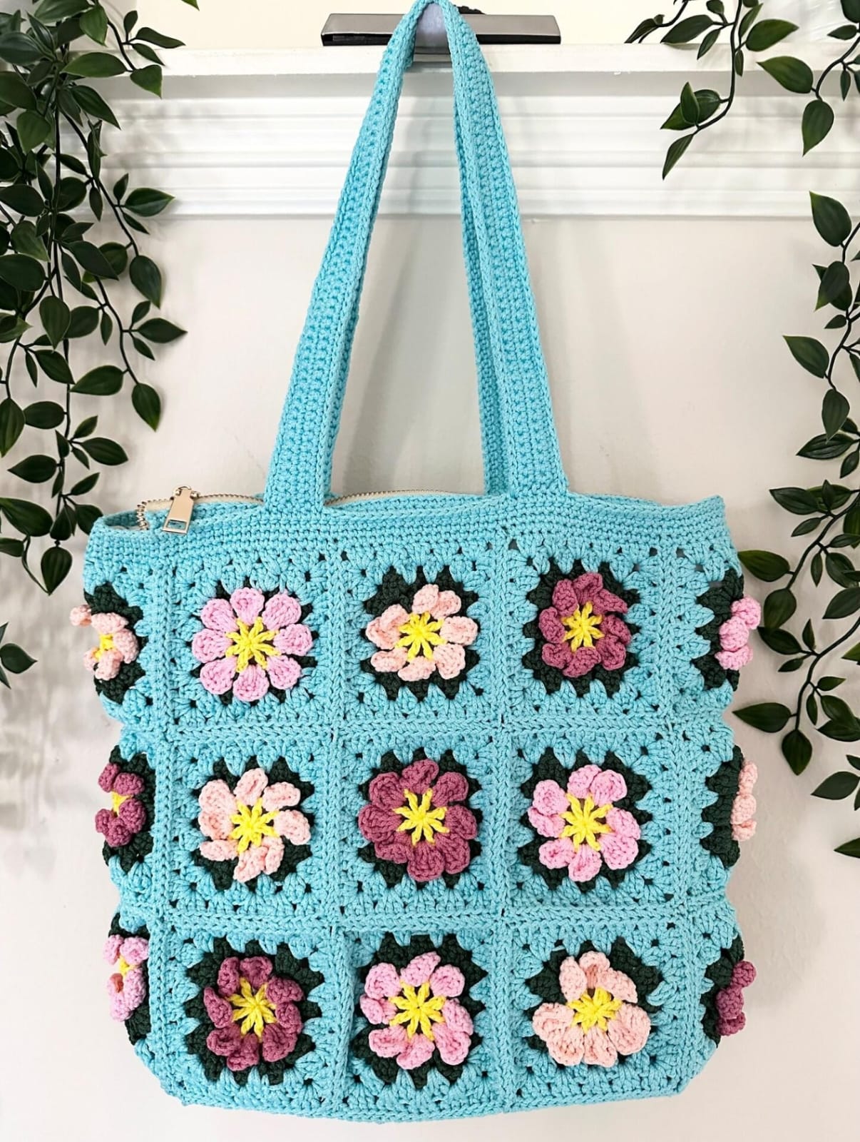 Bloom Crochet Tote Bag